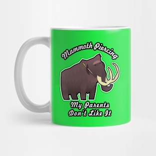 🦖 Rebellious Woolly Mammoth Loves His Mammoth Piercing Mug